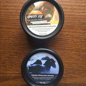 Set of 2 Lush charity pots